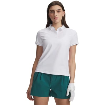 Under Armour Drive Chill Ss Korte Mouw Poloshirt Voor Dames Wit L Vrouw