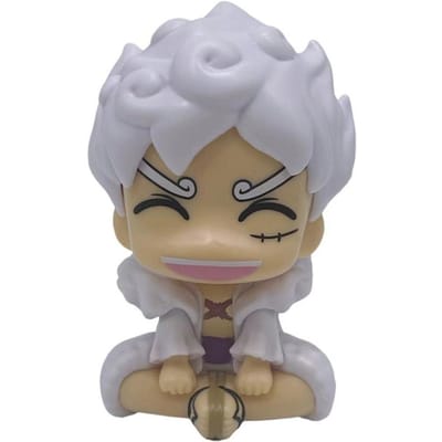 10cm ONE PIECE Anime Figuur Kijk Omhoog Gear 5 Monkey D. Luffy Actiefiguur Q Versie Luffy Figuur PVC Verzamelingen Model Poppen Speelgoed gray
