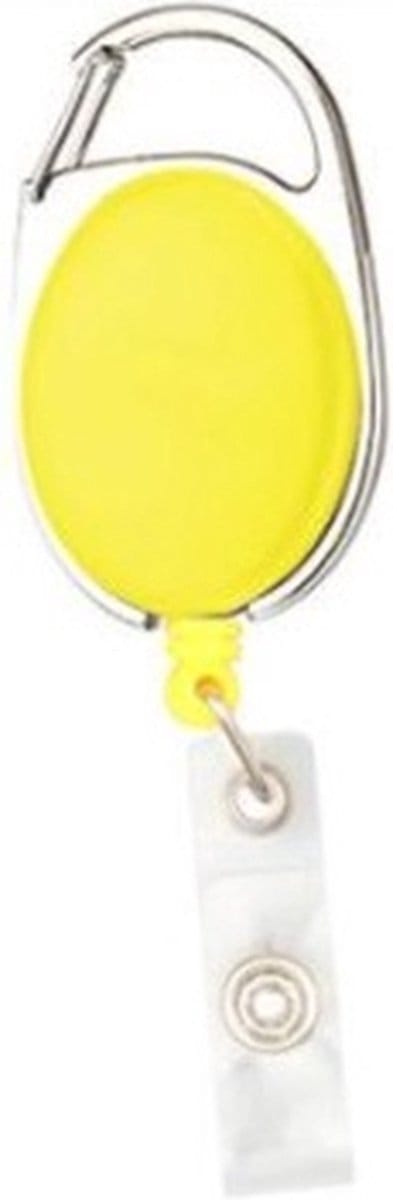 *** Badgehouder met Clip - Trekkoord - Rood mat Voor professionele en veilige identificatie - van Heble® ***