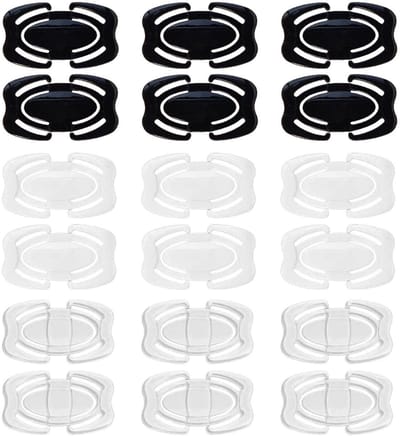 Dailygoods- Vezelriem 18 Stuks - Duurzaam PP - Antislip Bevestigingsmateriaal - Geschikt Voor Diverse Toepassingen - Maat 4,5 x 3 Cm - Eenvoudig Te Gebruiken - Beha