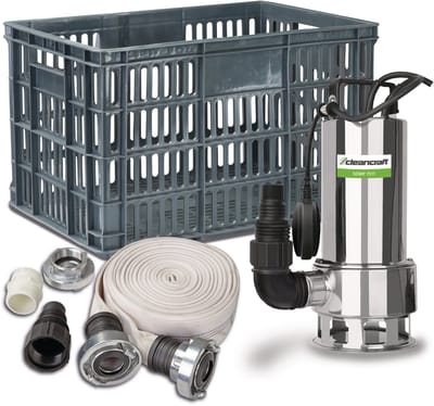 Dompelpompset voor overstromingen voor vuilwater capaciteit 11.400 l/u 0,75 kW 230V Cleancraft SDWP 7511 FLOOD SET