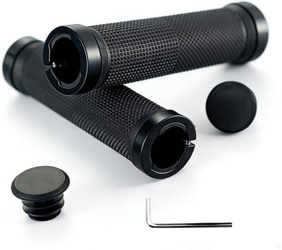 Fietsstuur Grips - Scooter Handvatten - Comfortabel Fietsen - Antislip Textuur - 22mm Binnendiameter - Zwart