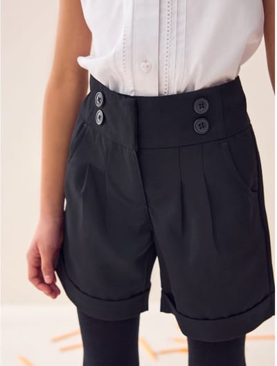 Next - Meisjes - Schoolshorts - Zwart