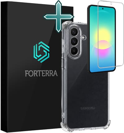 Hoesje Met Screenprotector - Geschikt voor Samsung Galaxy A27 - Sterk & Shockproof - Back Cover - Siliconen Case - Telefoon Hoes - Shock Proof - Transparant