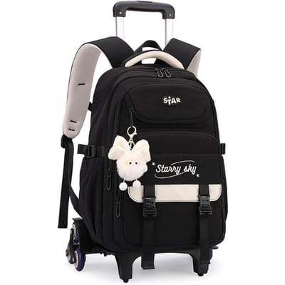 Schoolrugzak met Wielen voor Kinderen Rolrugzak voor Meisjes Student Rugzak 2/6 Wielen Trolley Schooltassen Kinder Boekentas