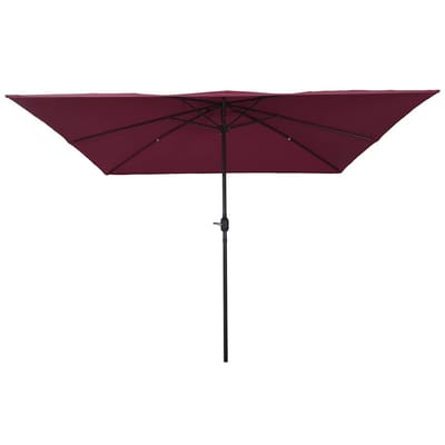 vidaXL Tuinparasol Bordeaux Rood 295 x 295 x 245 cm Polyester en staal