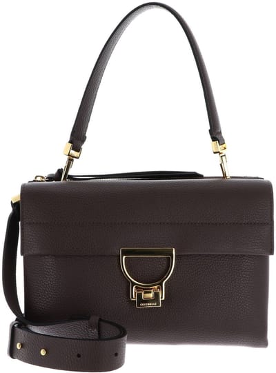 COCCINELLE Leren schoudertas Arlettis Shoulder Bag Brunette donkerbruin