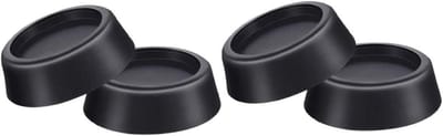 Wasmachine Voet Pads - Trillingsdempers Stabilisator - Apparaten Stabiliseren - Schokabsorberend Geluiddempend - 4 Stuks - Zwart