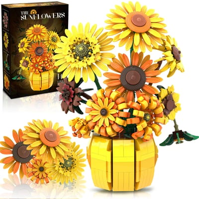 Hoge Kwaliteit 1009 Stuks Hoge Kwaliteit Bloemen Hoge Kwaliteit Bouwen Hoge Kwaliteit Sets Hoge Kwaliteit Zonnebloemen Hoge Kwaliteit Pot Hoge Kwaliteit Boeket