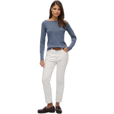 T-shirt met off-shoulder lange mouwen voor dames Superdry Bardot