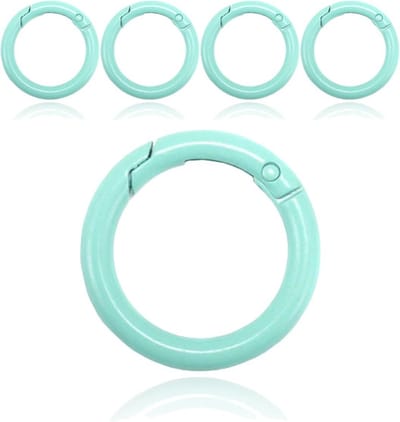 Set van 5 Boho Karabijnhaken - Groen