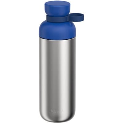 Mepal Waterfles roestvrij staal Vita - 700 ml - 2 openingen voor extra drinkgemak - Drinkfles RVS - Vivid blue