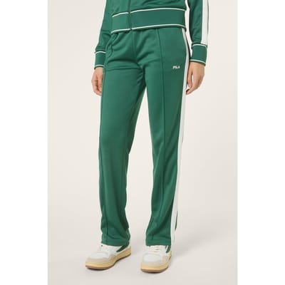 FILA Sagano Straight Taped Track Pants Posy Green Size: S | Sweatpants Outlet | Dames | Groen