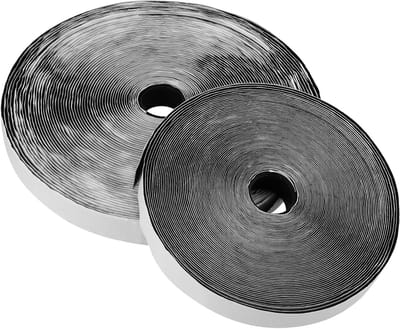 Klittenband Tape - Zelfklevend - Extra sterke dubbelzijdige kleefkracht - Zwart - 25 meter - Handig voor bevestiging - Geschikt voor thui...