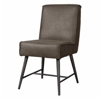 Tower Living Eetkamerstoel Belmonte - Grijs Stof - 62x62x86cm