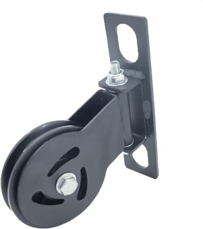 Fitness Katrol - Krachtoefening Accessoire - Spierversterking - Stil Draaimechanisme - 20 x 17 x 5 cm - Zilver