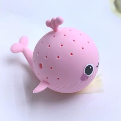 Jouets de bain pour bébé Éponge Baleine Absorbante d'eau Jouets à presser Soulagement du stress Jouet d'eau pour jouer dans la piscine en été Pour enfants Squishy Enfant rose