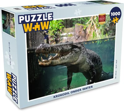 Puzzel Krokodil - Reptielen - Tanden - Legpuzzel - Puzzel 1000 stukjes volwassenen