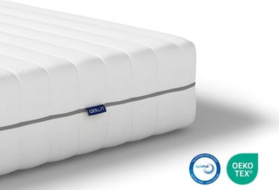 Akkon® Koudschuim Matras 90x200 cm - 10 cm dik | Afritsbaar en wasbaar - 90 x 200 cm - Premium Kwaliteit