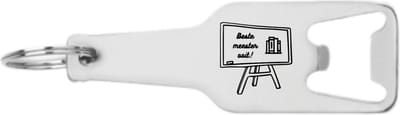 Akyol - beste meester ooit flesopener - Meester - cadeaupakket meester - einde schooljaar - afscheid - leuk cadeau voor je meester om te geven - 105 x 25mm