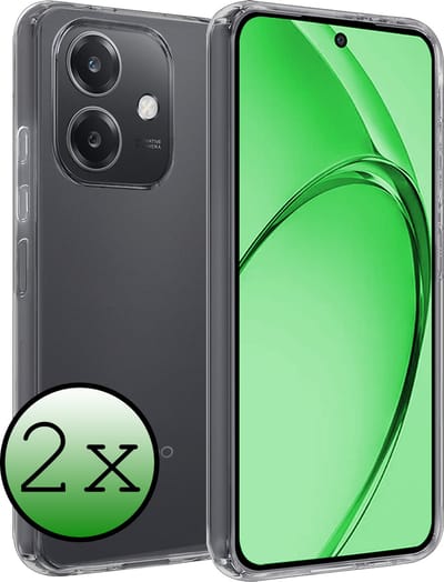 Hoesje 2 Stuks - Geschikt voor OPPO A40 - Sterk & Shockproof - Case Siliconen - Back Cover - Telefoon Hoes - Transparant