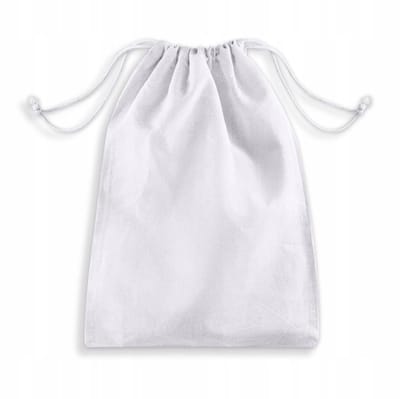 Grote Katoenen Zak 20x40cm Wit 145g - Ideaal voor Sport en Reizen