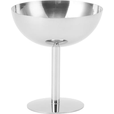 IJscoupe RVS Voedselkwaliteit Vaatwasserbestendig Stabiele Champagnecoupe voor Feest L white