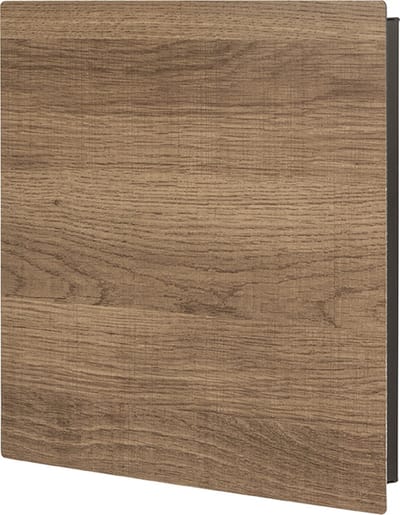 Sleutelkast – Zwart gelakt metaal met eikenhouten decor – 9 haken – Bologna model