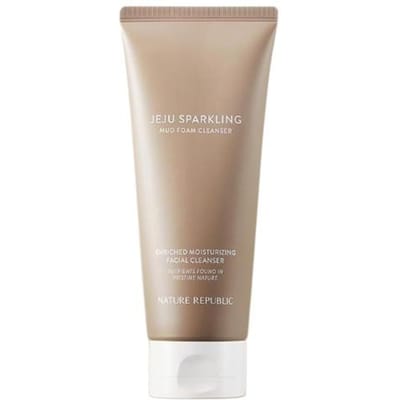 Nature Republic Jeju Carbonated Mud Foam Cleanser 150ml  (3 Opties) #Foam Cleanser 150ml x 3pcs beige