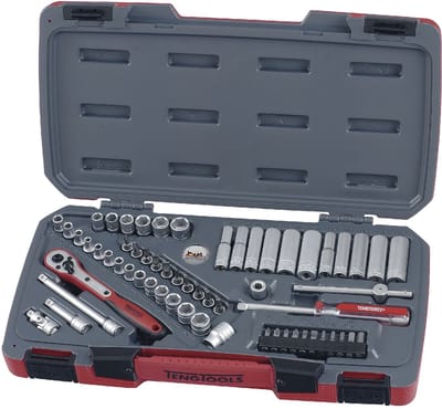 Doppen- en bitsset 1/4 60 dlg Teng Tools T1460