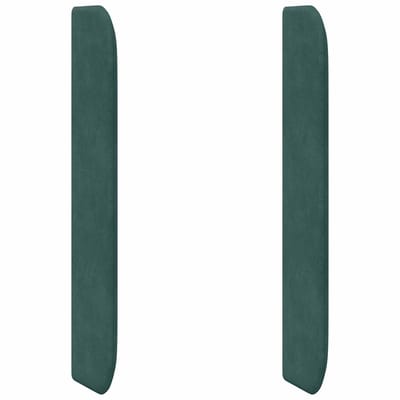 vidaXL - Hoofdbord - oor - Groen - 80 - x - 16 - x - 4 - cm - Fluweel