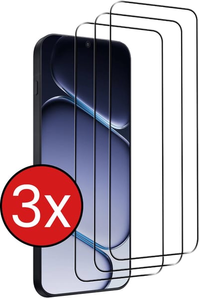 Screenprotector - 3 Stuks - Geschikt voor OnePlus Nord 6 - Full Cover - Beschermglas - Gehard Glas - Tempered Glass - Screen Protector