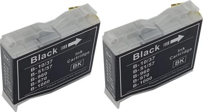 KATRIZ® huismerk inkt voor|Brother LC51/LC970/LC1000/37BK|16ml | ( 2stuks)