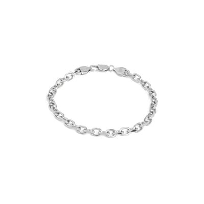 Zilveren Anker Schakelarmband (M)