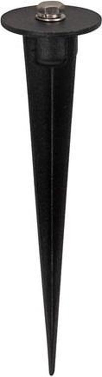 Perel Grondpen voor led-schijnwerpers, klein, zwart, 40 mm diameter, 160 mm hoog, 46 g, aluminium