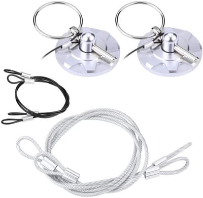 Dailygoody - Racing Hood Pin - Universeel - Billet Aluminium - Silver