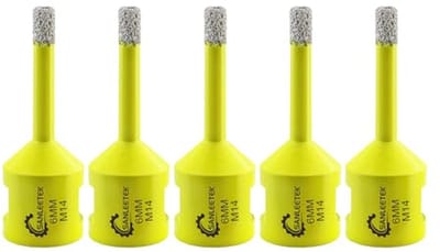 Diamantboor voor Tegels en Natuurlijke Steen - 5 Stuks, 6 mm - Voor Keramiek, Porselein, Marmer en Graniet