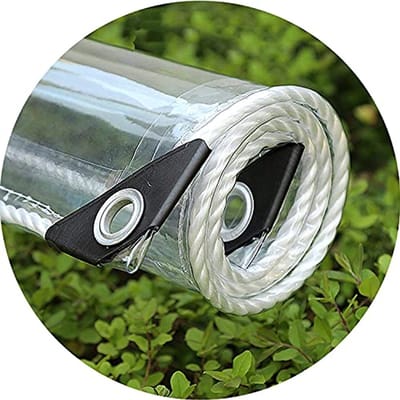 Transparant regendicht afdekzeil 0,4 mm PVC-folie voor buiten en balkon