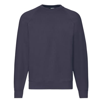 Fruit Of The Loom Unisex Raglan Mouwen Belcoro® Sweatshirt (Donker Marine)