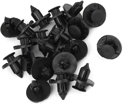 Dailygoods- Deurbekleding Clips 20 Stuks - Kunststof Klinknagels - 8mm Sluiting - Schachtlengte 15mm - Voor Auto - Duurzame Bevestiging
