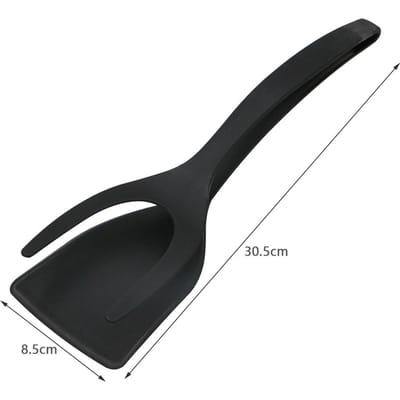 2 in 1 Anti-aanbak Pannenkoekspatel Keuken Toast Pannenkoek Ei Klem Grip Bakken Steak Pannenkoektang Toast Omelet Klem Kookgerei