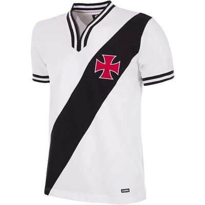 COPA - Vasco da Gama Uitshirt 1975 Retro Voetbal Shirt - Heren - Wit - S