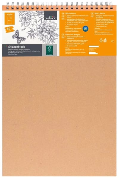 Crelando Schetsblok A3 - 50 vellen - 90 gsm - zuurvrij papier