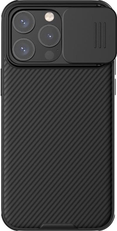 Geschikt voor Nillkin Apple iPhone 15 Pro CamShield Hoesje met Camera Slider Zwart