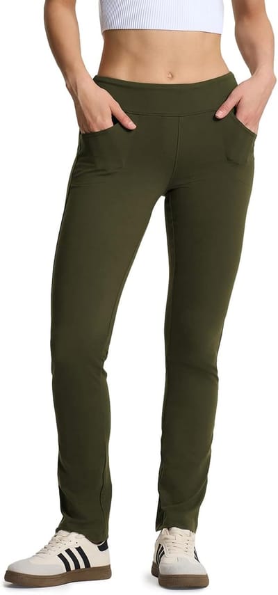 Luxe Kwaliteit Dames Sportbroek / Joggingsbroek | Trainingsbroek / Huisbroek | Sweatpants | Groen - S (38)