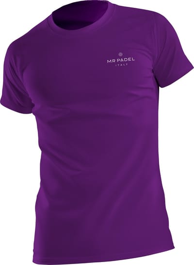 Mr Padel - Padel Shirt Man - Sportshirt Maat: S - Paars