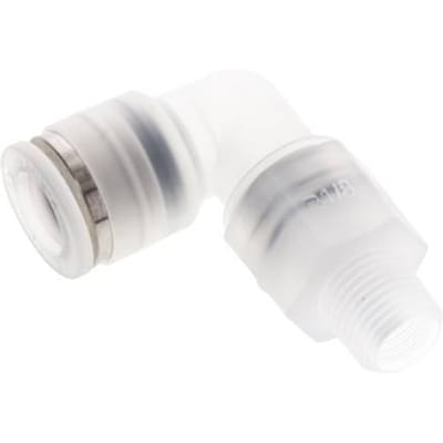 8mm x R1/8'' 90 graden L-verbinding PA Insteekfitting Buitendraad Draaibaar EPDM/PTFE