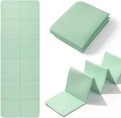 Opvouwbare Yogamat voor Reizen - Antislip, Lichtgewicht en Draagtas - Perfect voor Pilates en Fitness