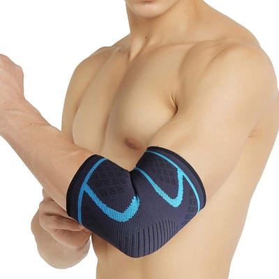 Compressie Elleboogsteun Pads Gym Fitness Elastische Elleboogbrace Basketbal Volleybal Beschermer Armbeschermer Mouwen XL