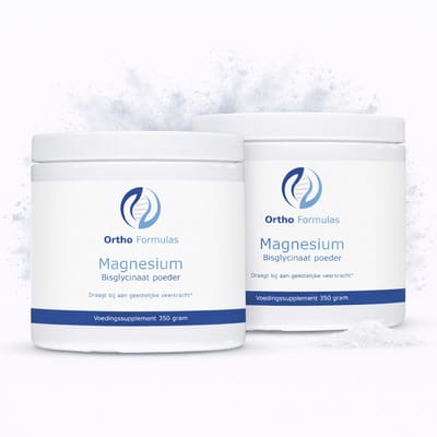 2x Magnesium Bisglycinaat Poeder Lemon – Spieren & Ontspanning – 700 g - Voordeel Set